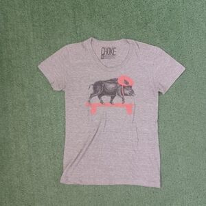 Womens Choke Skateboarding Boar T Shirt Size Large